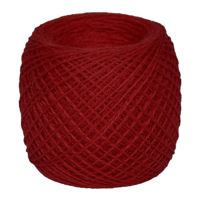 Przędza półwełniana merynosowa 10/2 nr.11 czerwony 100g/500m TM Yaroslav